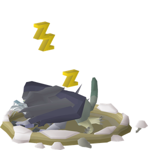 Grimgnash fast asleep.