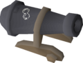 A cannon on the Lady Zay, with the lunar alphabet symbol for B.