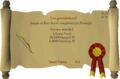 The previous quest completion scroll if you sided with Armadyl.