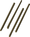 Four ogre arrow shafts