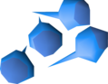 Four delphinium seeds