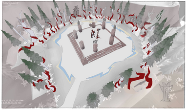 Concept art of the Stranglewood ritual site, by Mod Grub.