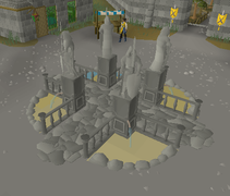 A yellowish fluid filled the fountain during the 2025 Christmas event due to a bug