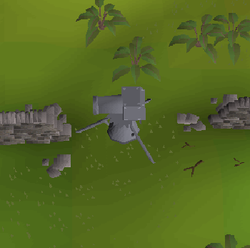 Placement of the multicannon for killing ogres