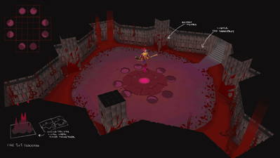 Concept art of the Blood Moon's chamber, by Mod Jerv.