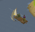 You feel a gust of wind while sailing