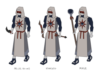 Concept art of the cultist combatants, by Mod Jerv.