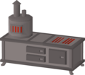A fancy range as built in the Player Owned House.