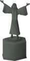 A depiction of Zamorak found in the town of Slepe.