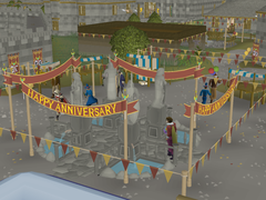 Cheerful decorations during the 25th Anniversary event