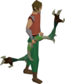 A green dark bow, made by using a green dark bow paint on the dark bow.
