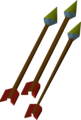 Three poisoned rune arrows