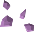Four barronite shards