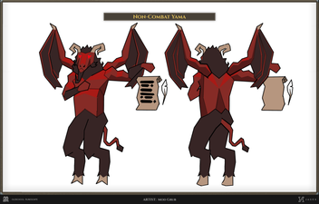 Concept art of Yama in his non-combat form, by Mod Grub.