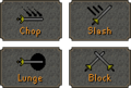 The combat options of a longsword.