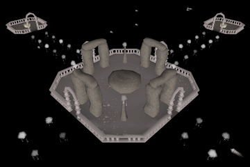 The inside of the Cosmic Altar.
