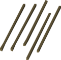 Five ogre arrow shafts