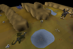 The westernmost area of the cave, where black demons, blue dragons, and black dragons could be found.