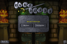 Login screen for the Chambers of Xeric update.