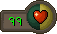 Becoming envenomed and diseased at the same time will change the Hitpoints orb background to be split into half dark green-blue and half yellow colours.
