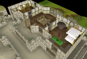 The upper floor of Lord Hosidius's house.