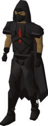 The graceful outfit in black from the Hallowed Sepulchre.