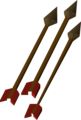 Three bronze arrows