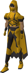 The outfit in the colours of Lovakengj.