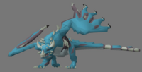 Pre-release model of Vorkath.
