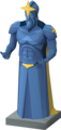 A statue supposedly depicting Saradomin found in the Hallowed Sepulchre