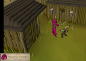 Sigmund duelling Zanik, protected by prayer.
