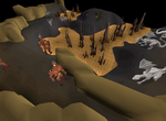 The volcanic area of the cave, where fire giants and various dragons could be found.