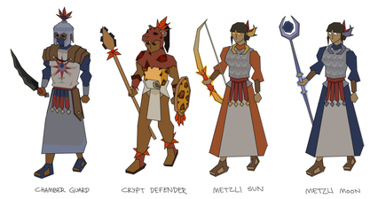 Concept art for characters around the crypt, by Mod Jerv.