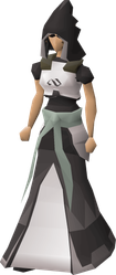 An elite void set with a mage helm on body type B
