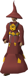 A female model for the scrapped ornamented Dagon'hai robes.