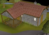 The exterior of the house that existed before being changed into The Sheared Ram.