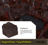 Concept art of the blacksmith's building, by Mod Grub.