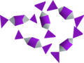 Five purple sweets