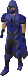 The outfit in dark blue from the Brimhaven Agility Arena.