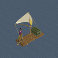 Sailing with sails set