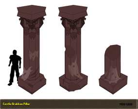 Concept art of interior pillars, by Mod Grub.