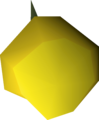 One yellow orchid seed