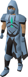 The outfit in the colours of Port Piscarilius.
