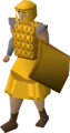 Gilded med helm, chainbody, and sq shield