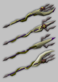 Pre-release model of the trident of the swamp