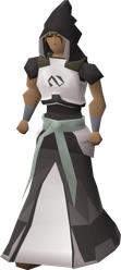 An elite void set with a mage helm on body type A