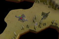 Safespot location in the Corsair Cove Dungeon (Myths' Guild Dungeon).