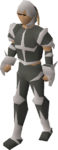 A player wearing skeletal robes.