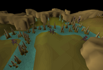 The south-east area of the cave, where waterfiends, abyssal demons, and nechryael could be found.