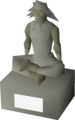 A statue and classic depiction of Guthix.
